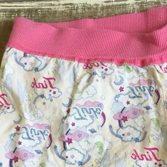 Disney Vintage Y2K VTG 2000s Tinker Bell McBling Graphic PJ Short Shorts Large - Picture 7 of 8